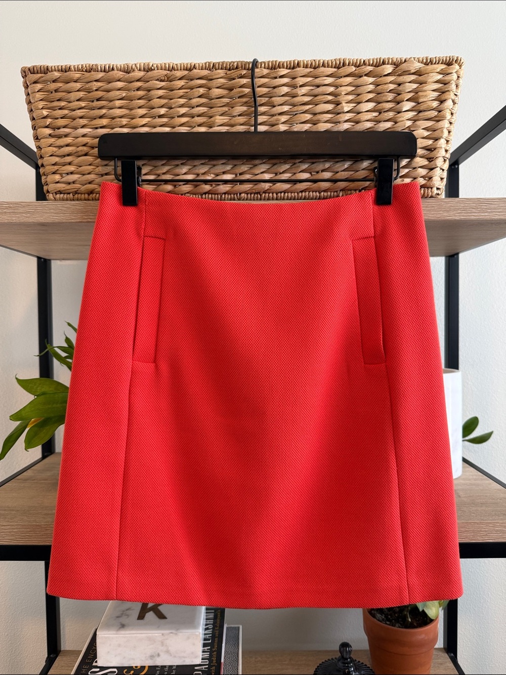 NWT Banana Republic Woven Jacquard Mesh A-Line Career Skirt, 0